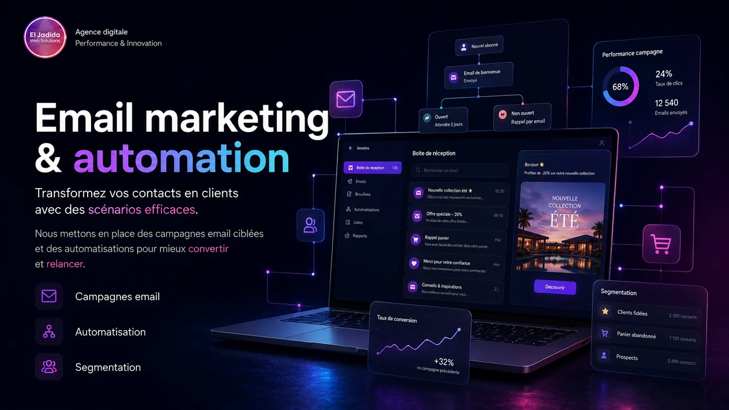 Exemple visuel d’email marketing et d’automatisation